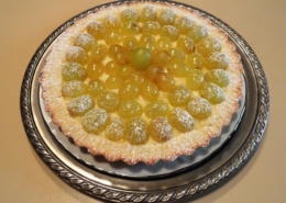 Crostata d'uva bianca