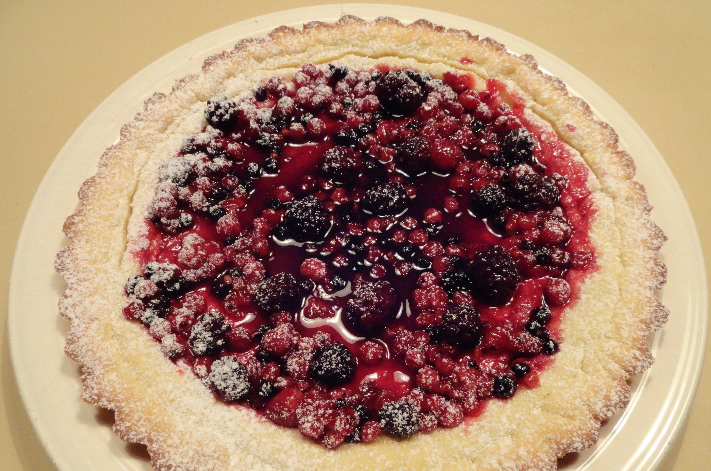 Crostata Con Mascarpone E Marmellata Ai Frutti Di Bosco