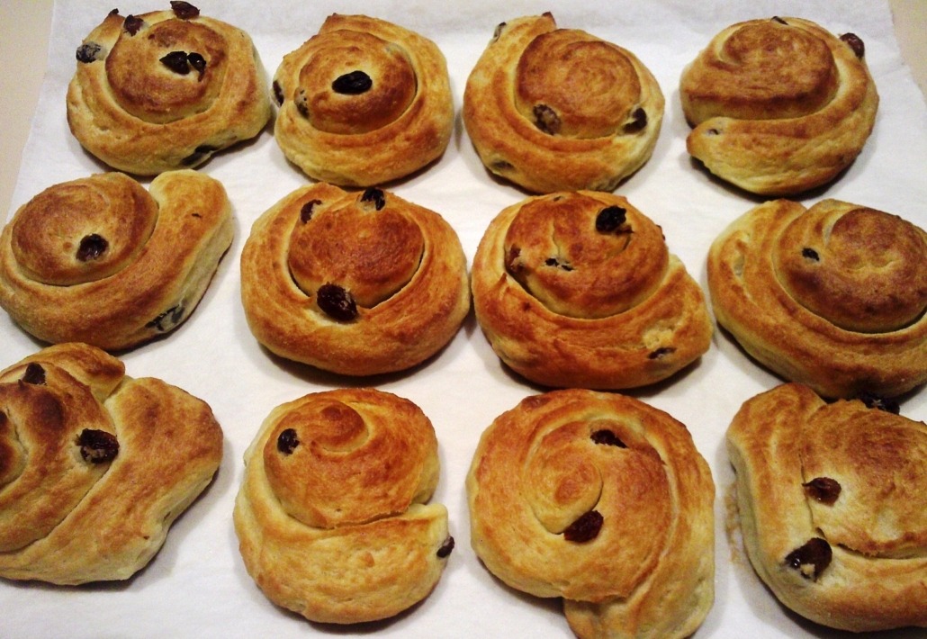 ricetta brioches con uvetta