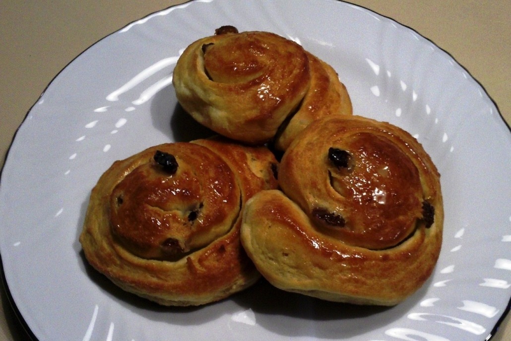 Brioches con uvetta